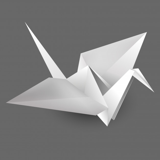 An origami swan