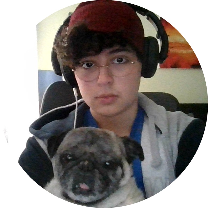 A picture of myself with my dog